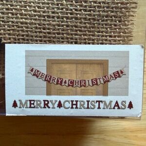 New! Hobby Lobby Red Merry Christmas Banner